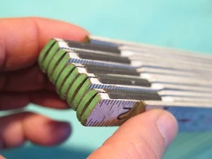 vintage Stanley No 106 USA 72" folding extension rule carpenter 6' ruler ZIG ZAG - Picture 1 of 12