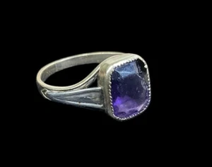 10K Amethyst Ring, Yellow Gold, Estate, Vintage - Picture 1 of 4
