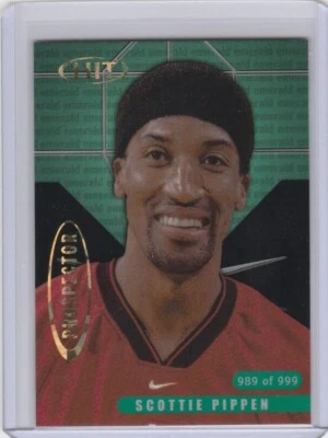 SCOTTIE PIPPEN 2000 SAGE HIT PROSPECTOR INSERT P18 SERIAL #'D /999 - Image 1 of 2