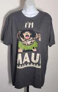 Disney Moana I'm Maui Men's Gray T-Shirt Size Large Nwot - Picture 1 of 2