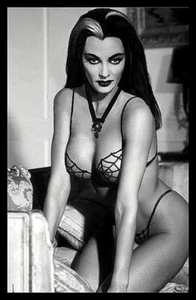 Sexy imán de nevera con impresión magnética de lona de vampiro de Lily Munster 6x8 grande - Imagen 1 de 2