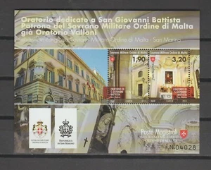 s39438 SMOM 2013 MNH** Oratorio S Giovanni Battista  BF s/s congiunta San Marino - Photo 1 sur 1
