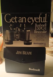 Bushnell Expo I Binoculars 7 Power 35mm Insta-Focus Model 13-3406 Jim Bean Case - Picture 1 of 16