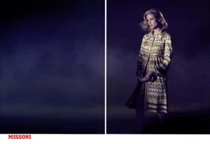 Missoni Camilla Akrans Carolyn Murphy 2007 moda anuncio de revista de 4 páginas - Imagen 1 de 2