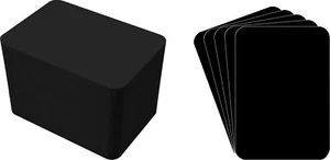 (100) Trading CCG Index Teiler Karten - 2-11/16"x3-13/16" schwarz SCHWERLAST 30mil - Bild 1 von 2