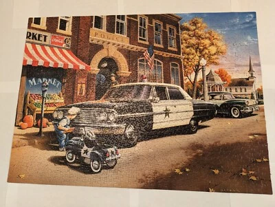 On the Beat 1000 件拼图福特警车可口可乐标志踏板汽车街景 — 第 1/2 张图片