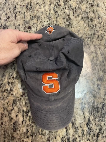 VINTAGE SYRACUSE U ORANGE MEN Mascot Logo Fitted Hat 47 Brand Cover