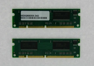 2x MEM2600XM-32D 64MB DRAM Memory for Cisco 2600XM 2611XM 2621XM 1-YR WARRANTY! - Picture 1 of 3