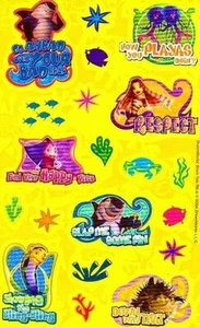**RAR* Maxi SHARK TALE CHARAKTERE AUSDRÜCKE 2004 Sandylion Aufkleber - ZURÜCKGENOMMEN - Bild 1 von 1