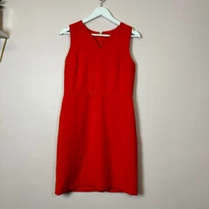 ANN TAYLOR Orange Sheath Sleeveless Dress, Size 8P Petite - Picture 1 of 10