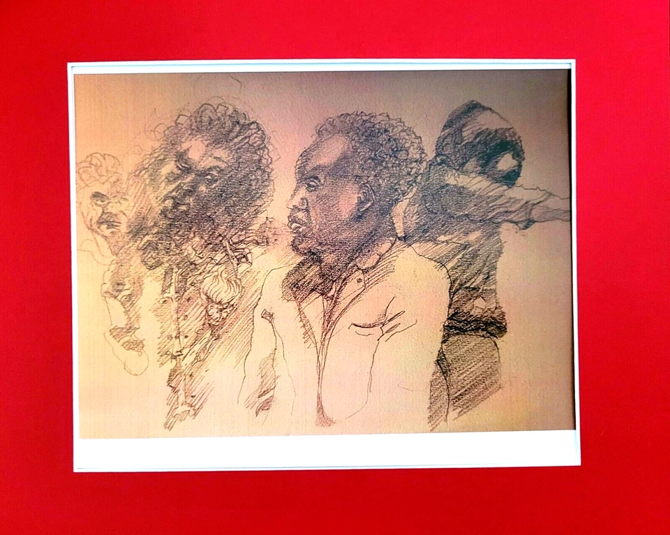 Dibujo conte impresionista surrealista - Estudios Foto 1 de 1