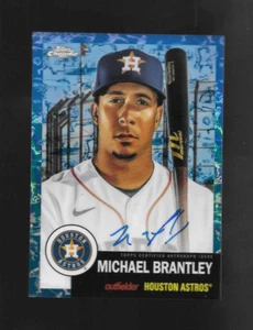 MICHAEL BRANTLEY AUTO 2022 Topps Chrome Platinum BLUE TOILE REFRACTOR /99 - Picture 1 of 2