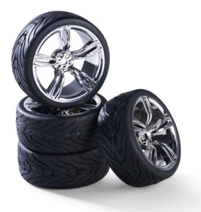 CARSON R/C RADSATZ 1:10 " 5-SPOKE " IN CHROM # 500900176 - Bild 1 von 3