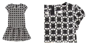 NWT Gymboree BLUSHING SWAN Dressy Black White Swan Jacquard Dress Girl 4 5 - Picture 1 of 3