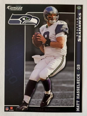 SEATTLE SEAHAWKS MATT HASSELBECK '09 FATHEAD TRADEABLES DIECUT STICKER DECAL NFL - Image 1 of 4