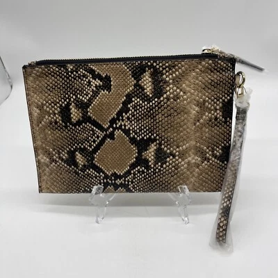 INC Muñequera Molyy Fiesta Bolsa Piel de Serpiente Top Ranuras para Tarjetas Foto 1 de 4