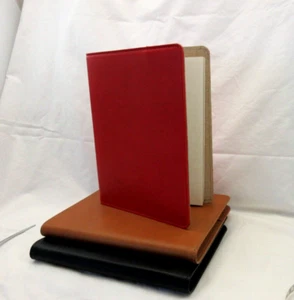 Graphic Image Notebook Refillable 9" Leather Cover Spiral Lined Pages RED - Picture 1 of 9