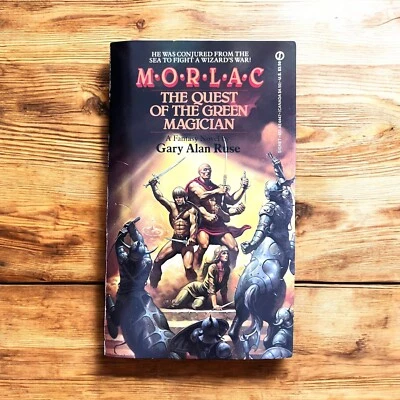 1986 Morlac: The Quest of the Green Magician by Gary Alan Ruse Signet PB Foto 1 de 4
