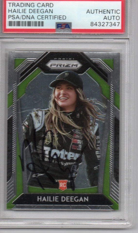 2020 PANINI PRIZM HAILIE DEEGAN AUTOGRAPHED ROOKIE CARD#56 PSA/DNA AUTHENTIC  - Image 1 of 4