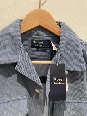IMPRESIONANTE NUEVO Polo Ralph Lauren Azul Pana Camisa de Campamento Chaqueta - Para Hombre’s S Foto 1 de 4
