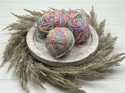 Bernat Discontinued Yarn Grab Bag Tagless 3.5 OZ Multicolor Pink Yellow Blue - Image 1 of 4