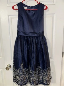 Gorgeous American Princess Dress size 20.5 Navy Blue Formal Gown - Picture 1 of 13