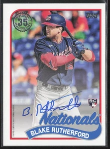 2024 Topps Blake Rutherford 1989 Topps 35th Anniversary Auto Rookie RC - Picture 1 of 2