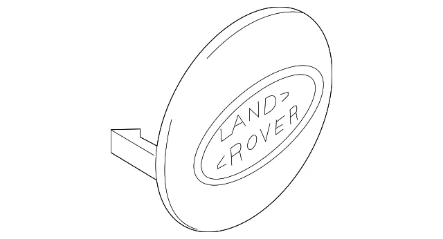 Tapacubos centrales de rueda Land-Rover genuinos - acabado negro LR069899 Foto 1 de 4