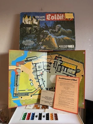 VINTAGE 1973 PARKER ESCAPE FROM COLDITZ BOARD GAME & INSTRUCTIONS 100% COMPLETE - Image 1 of 4