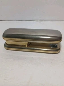 Rare Brass 80s Eldon Office Products Stapler 1987 Post Modern Design Retro B7) - Picture 1 of 7