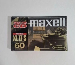 1 (ONE) MAXELL HIGH BIAS XLII-S - 60 MINUTES  AUDIO CASSETTE NEW SEALED N.O.S. - Picture 1 of 3