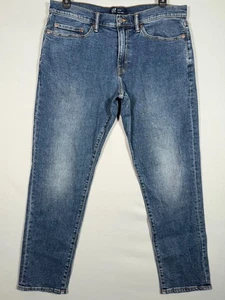 GAP Jeans Herren Etikett 34x30(36x29) Slim Taper Medium Wash Blau Denim Stretch Rise11" - Bild 1 von 6