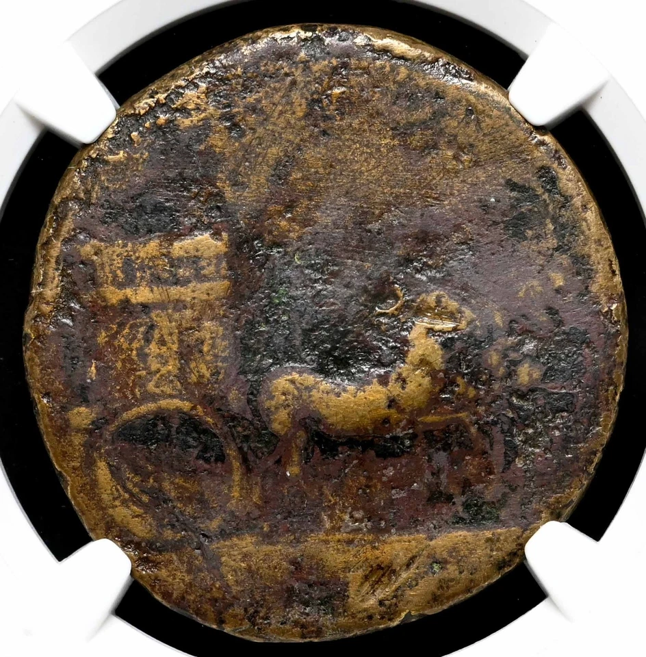 Livia, esposa de Augusto. AD 22-23. Æ Sestercio, bajo Tiberio, NGC G Foto 1 de 4