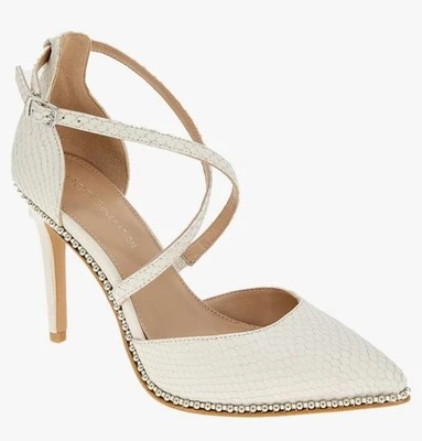 Zapatos de vestir BCBGeneration para mujer 9M Hally zapatos de salón de cuero con rotura de perlas Foto 1 de 4