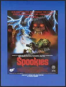 SPOOKIES - Original 1986 Trade AD / poster _ Maria Pechukas _ Peter Iasillo Jr - Picture 1 of 1