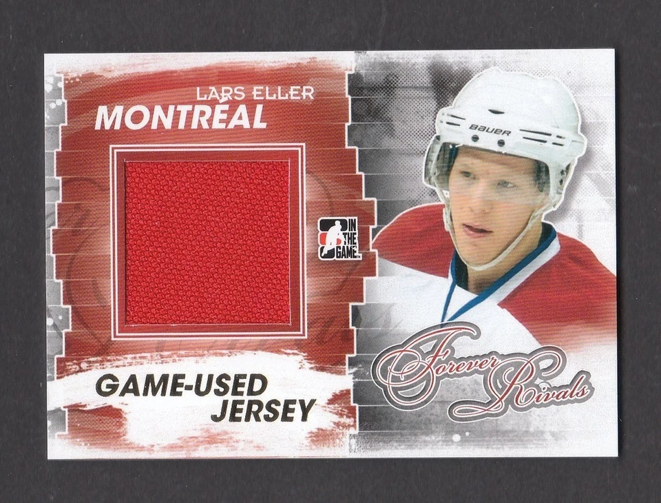 ITG Forever Rivals Lars Eller Montreal Canadiens Game Used GOLD Jersey Card /10 - Image 1 of 1