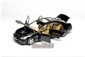 MotorHelix 1/18 Benz S-Klasse S600L AMG (W221) Alu Diecast Metall Modellauto schwarz - Bild 1 von 9