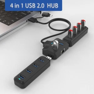 Laptop docking station Splitter Multi Adapter USB 2.0 HUB Game Hub USB converter - Picture 1 of 5