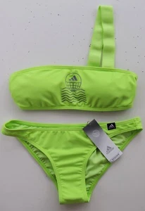 ADIDAS NATUREEF GRAPHIC BIKINI SET SWIMSUIT SWIMWEAR - PULSE LIME HE3153 WOMEN S - Picture 1 of 12