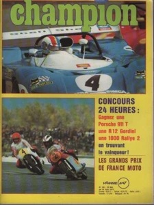 CHAMPION 89 1973 24H MANS HONDA 250 MOTOSPORT MZ 250 ENDURO GP FRANCE MOTO - Imagen 1 de 2