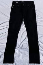 Jack & Jones Mens' Slim / Glenn Jeans Black Cotton Blend Size 29 x 34 (Tag)