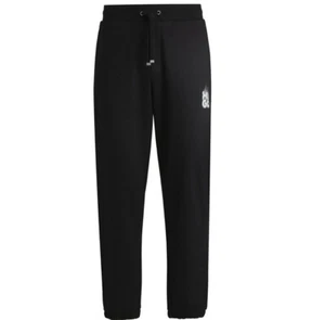 Hugo Boss Mens Tracksuit Bottoms HUGO Dilbero Relaxed Fit Joggers in Black - Picture 1 of 9