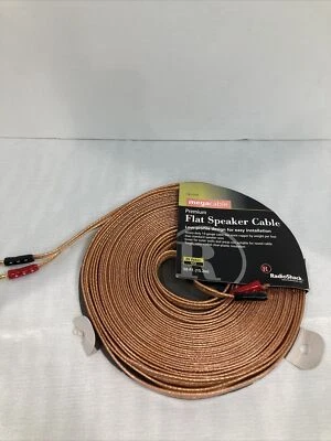 RadioShack Megacable Premium Flat Speaker Cables 50ft 14-gauge Copper In Wall - Image 1 of 4
