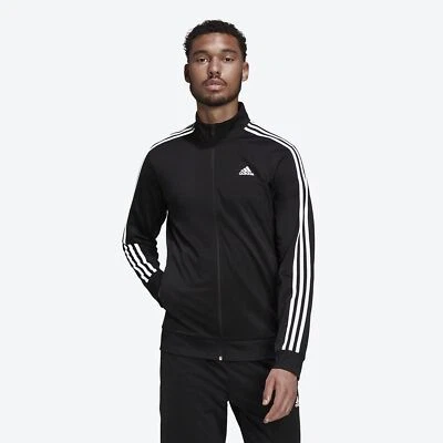 [H46099] Mens Adidas 3 Stipe Tricot Track Jacket - Image 1 of 4