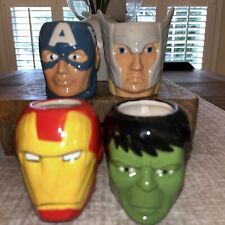 2016 Avengers Marvel Mini Coffee Mug Cup 3D -Thor Hulk Iron Man Captain America