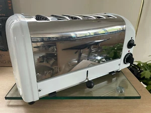 **DUALIT 6 SLICE CLASSIC BUN TOASTER, 61021, WHITE AND POLISHED, SUPERB COND** - Picture 1 of 7