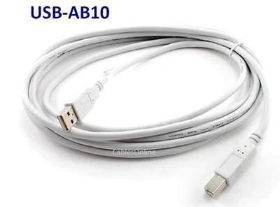 10ft USB 2.0 A-Type Male to B-Type Male Printer/ Scanner/ etc. Cable - USB2-AB10 - Image 1 of 2