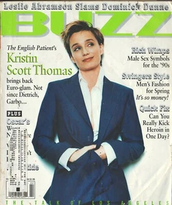 KRISTIN SCOTT THOMAS ~~ Buzz Magazine ~~ February 1997 ~ 2/97 ~~E-2-2 - Bild 1 von 2