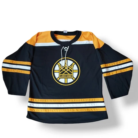 Boston Bruins  Lord Hobo Brewing Co  NHL Promotional Hockey Jersey Size XL Cover