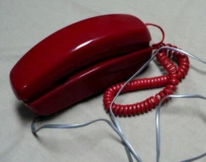 Botón pulsador de teléfono vintage Red Bell - Imagen 1 de 5